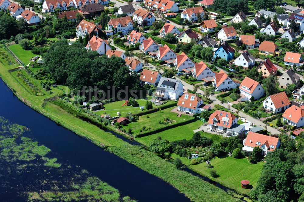 Ostseebad Graal Müritz von oben - Geflutetes Landschaftsschutzgebiet ?Tabakwiesen? am Ostseeheilbad Graal-Müritz