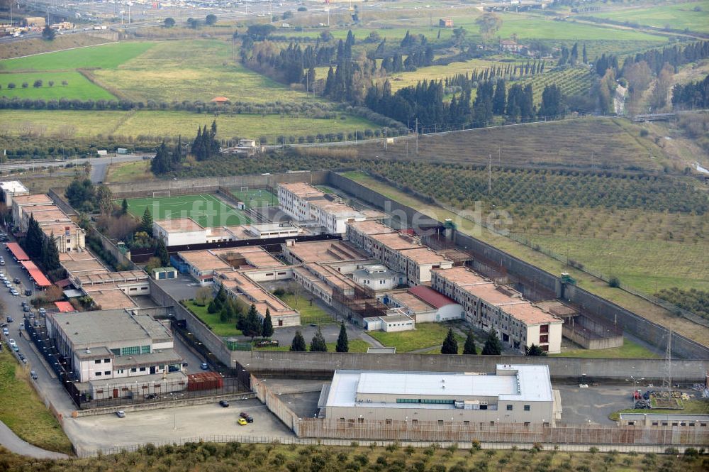 Catania aus der Vogelperspektive: Gefängnis Carcere di Bicocca in Catania auf Sizilien in Italien