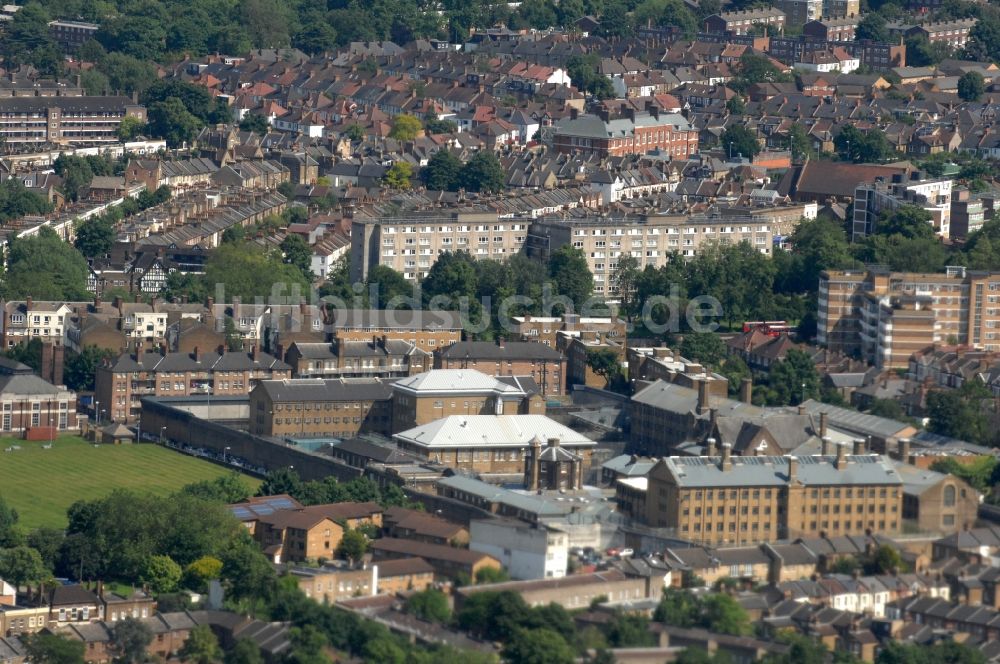 London aus der Vogelperspektive: Gefängnis JVA HM Prison Brixton im gleichnamigen Londoner Stadtteil in London