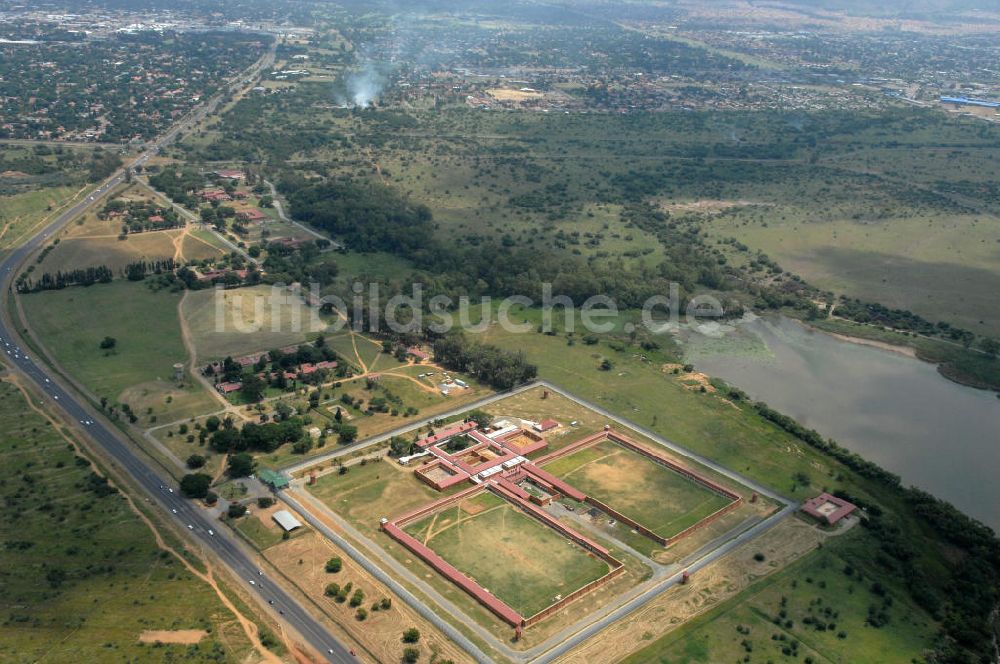 Luftaufnahme Rustenburg - Gefängniss Rustenburg - Prison Rustenburg