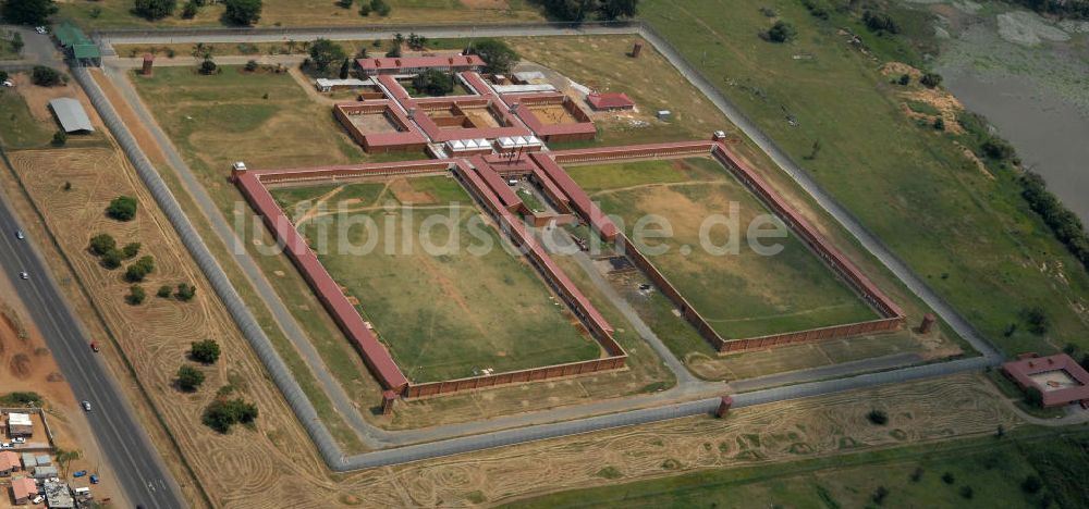 Rustenburg von oben - Gefängniss Rustenburg - Prison Rustenburg