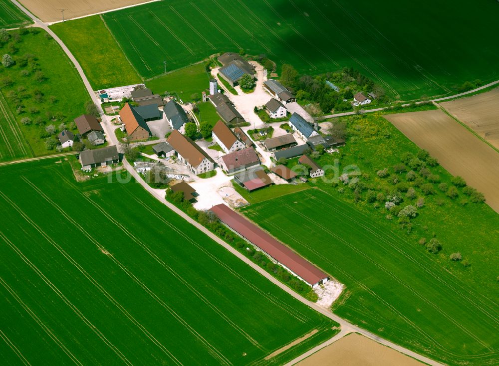 Beimerstetten von oben - Gehöft und Bauernhof in Beimerstetten im Bundesland Baden-Württemberg, Deutschland