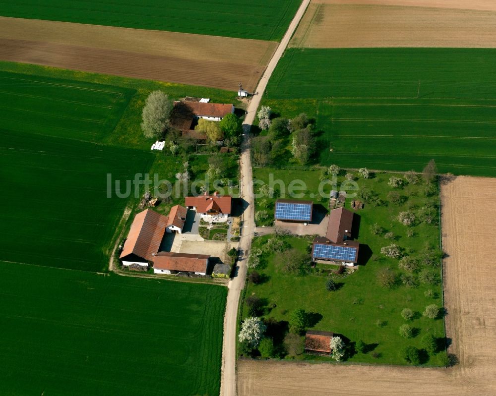 Luftbild Dungerfalter - Gehöft und Bauernhof in Dungerfalter im Bundesland Bayern, Deutschland