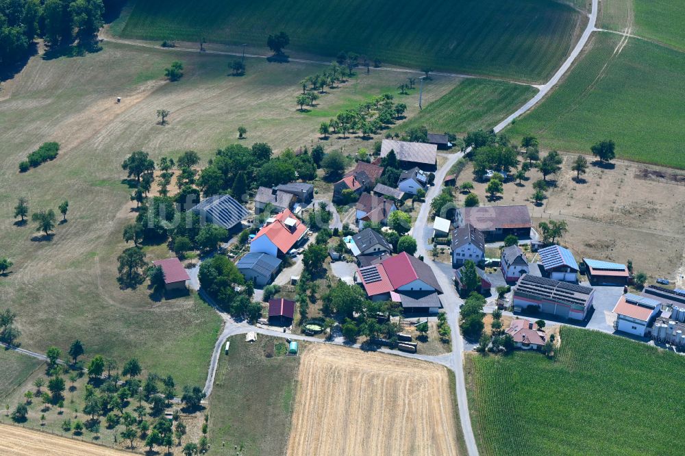 Luftaufnahme Schöntal - Gehöft und Bauernhof Eichelshof in Schöntal im Bundesland Baden-Württemberg, Deutschland