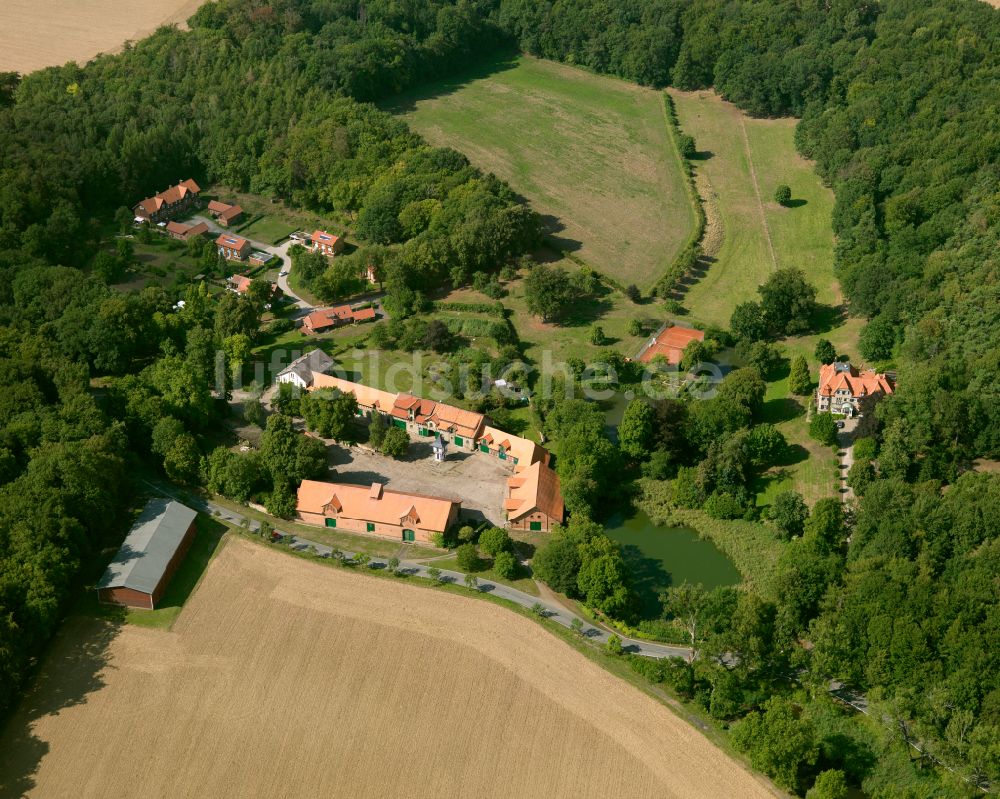 Gielde von oben - Gehöft und Bauernhof in Gielde im Bundesland Niedersachsen, Deutschland