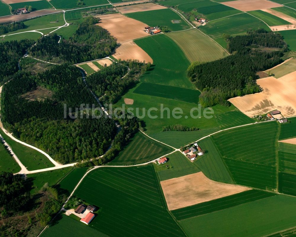 Haid von oben - Gehöft und Bauernhof in Haid im Bundesland Bayern, Deutschland