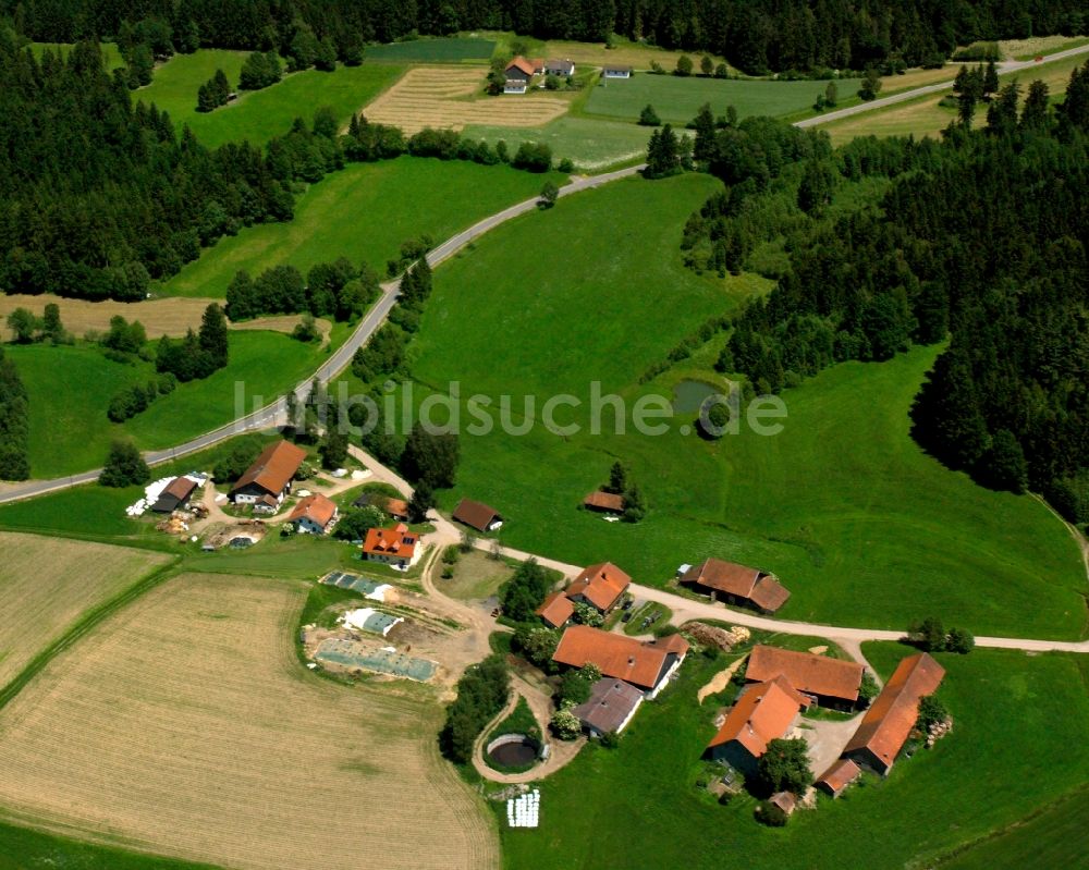 Luftaufnahme Heißenzell - Gehöft und Bauernhof in Heißenzell im Bundesland Bayern, Deutschland