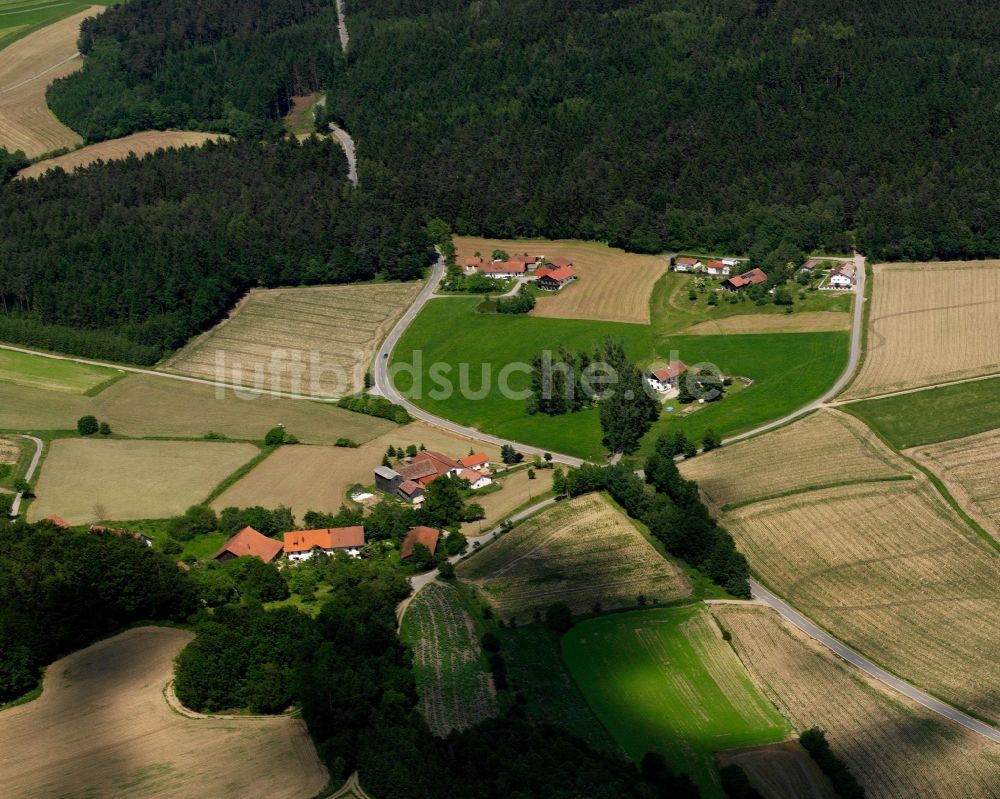 Höhenstadl von oben - Gehöft und Bauernhof in Höhenstadl im Bundesland Bayern, Deutschland