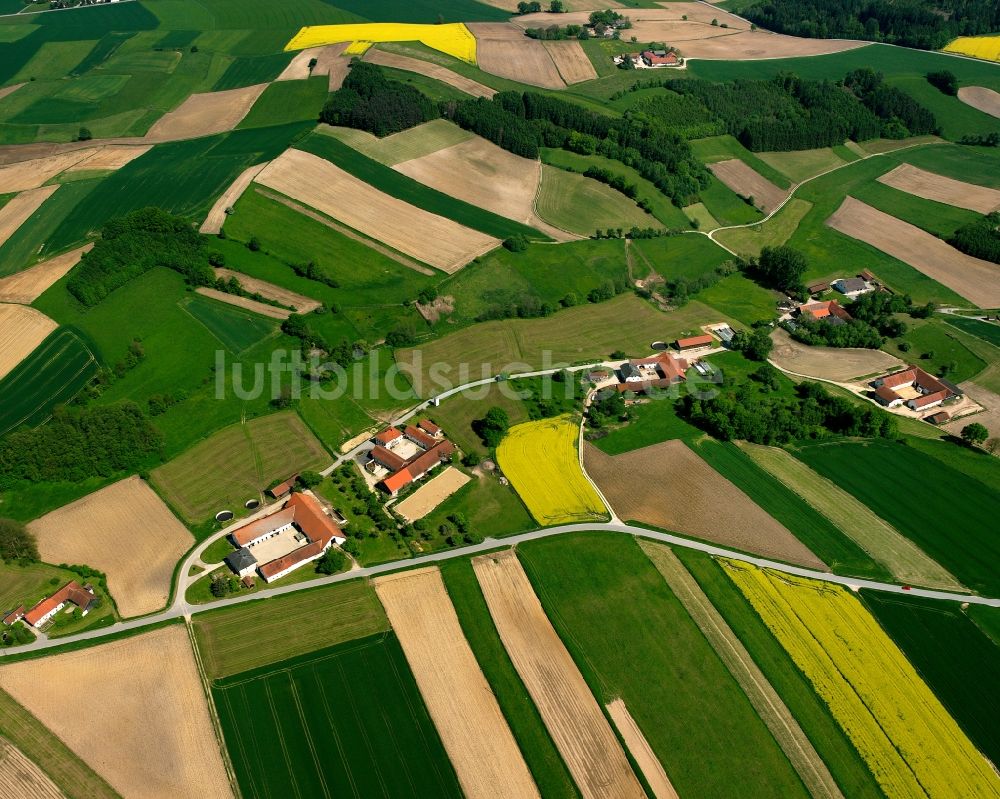 Luftaufnahme Hoibach - Gehöft und Bauernhof in Hoibach im Bundesland Bayern, Deutschland