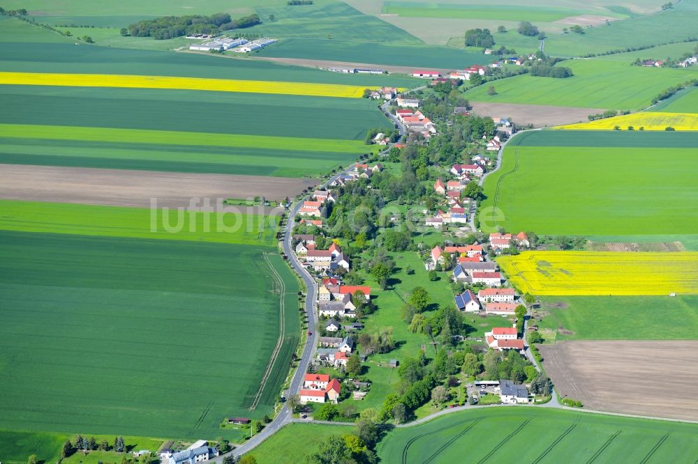 Lampertswalde aus der Vogelperspektive: Gehöft und Bauernhof in Lampertswalde im Bundesland Sachsen, Deutschland