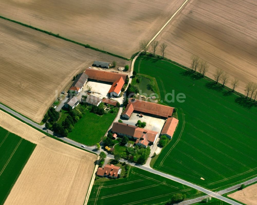 Luftaufnahme Lindloh - Gehöft und Bauernhof in Lindloh im Bundesland Bayern, Deutschland