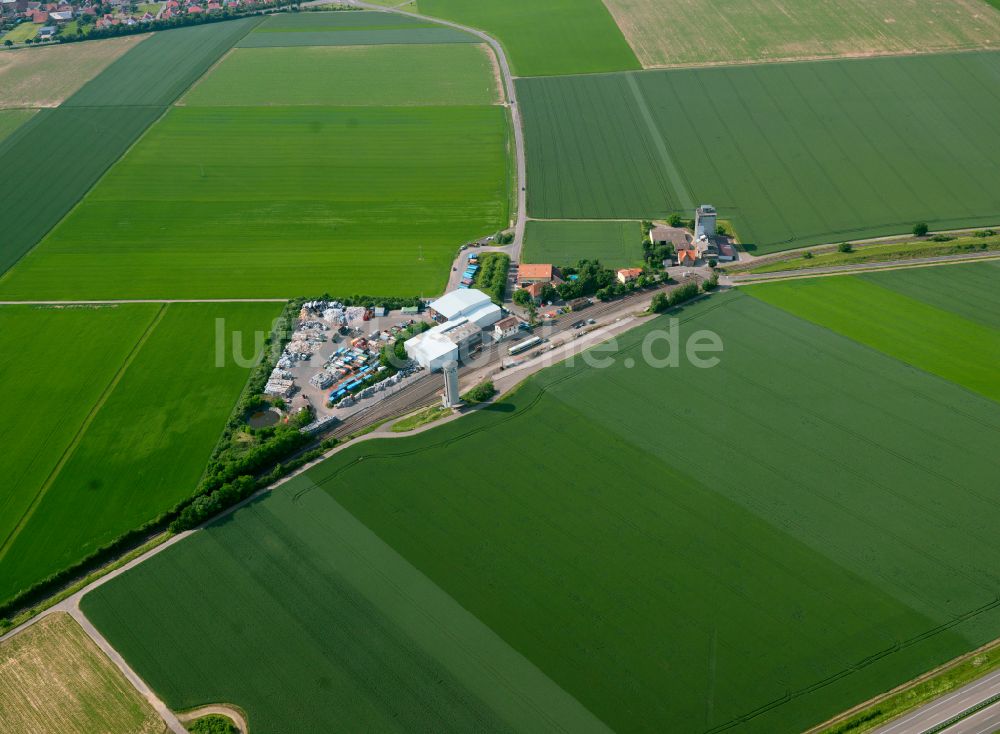 Morschheim von oben - Gehöft und Bauernhof in Morschheim im Bundesland Rheinland-Pfalz, Deutschland