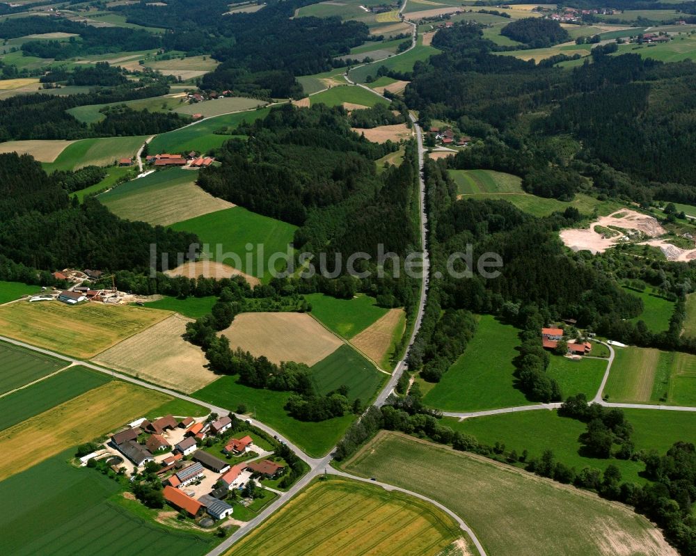 Luftbild Pellham - Gehöft und Bauernhof in Pellham im Bundesland Bayern, Deutschland