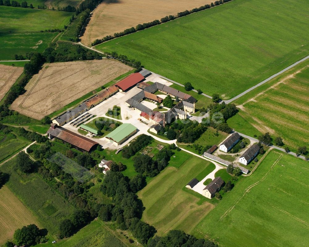 Puchhof von oben - Gehöft und Bauernhof in Puchhof im Bundesland Bayern, Deutschland