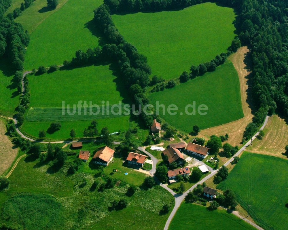 Ratzing aus der Vogelperspektive: Gehöft und Bauernhof in Ratzing im Bundesland Bayern, Deutschland