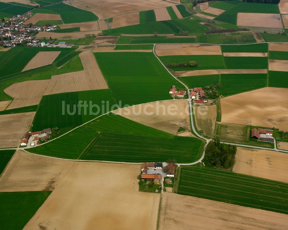 Luftaufnahme Roßhardt - Gehöft und Bauernhof in Roßhardt im Bundesland Bayern, Deutschland