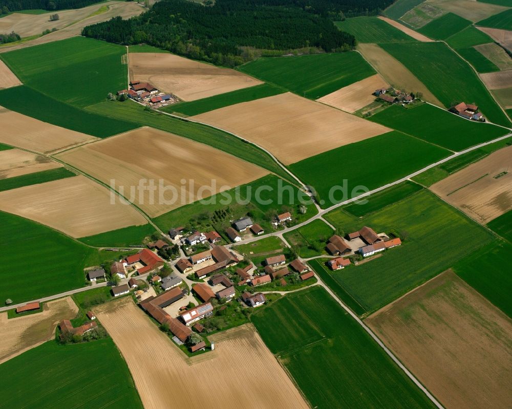 Rutzenbach von oben - Gehöft und Bauernhof in Rutzenbach im Bundesland Bayern, Deutschland