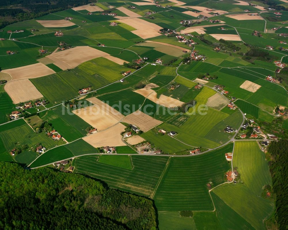 Luftaufnahme Schwimmbach - Gehöft und Bauernhof in Schwimmbach im Bundesland Bayern, Deutschland