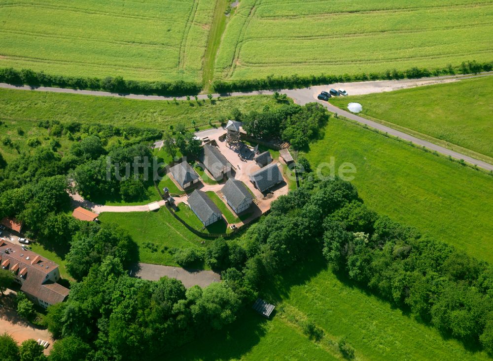 Luftbild Steinbach am Donnersberg - Gehöft und Bauernhof in Steinbach am Donnersberg im Bundesland Rheinland-Pfalz, Deutschland