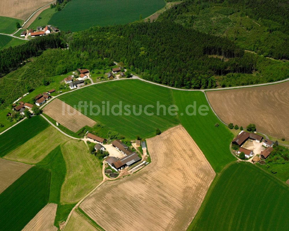 Luftaufnahme Stockahausen - Gehöft und Bauernhof in Stockahausen im Bundesland Bayern, Deutschland