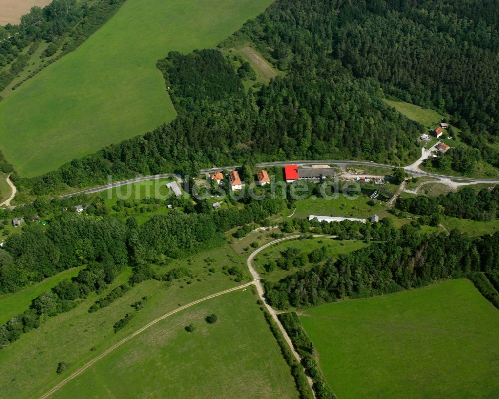 Luftbild Unstruttal - Gehöft und Bauernhof in Unstruttal im Bundesland Thüringen, Deutschland