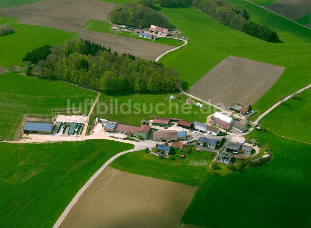 Westerheim von oben - Gehöft und Bauernhof in Westerheim im Bundesland Baden-Württemberg, Deutschland