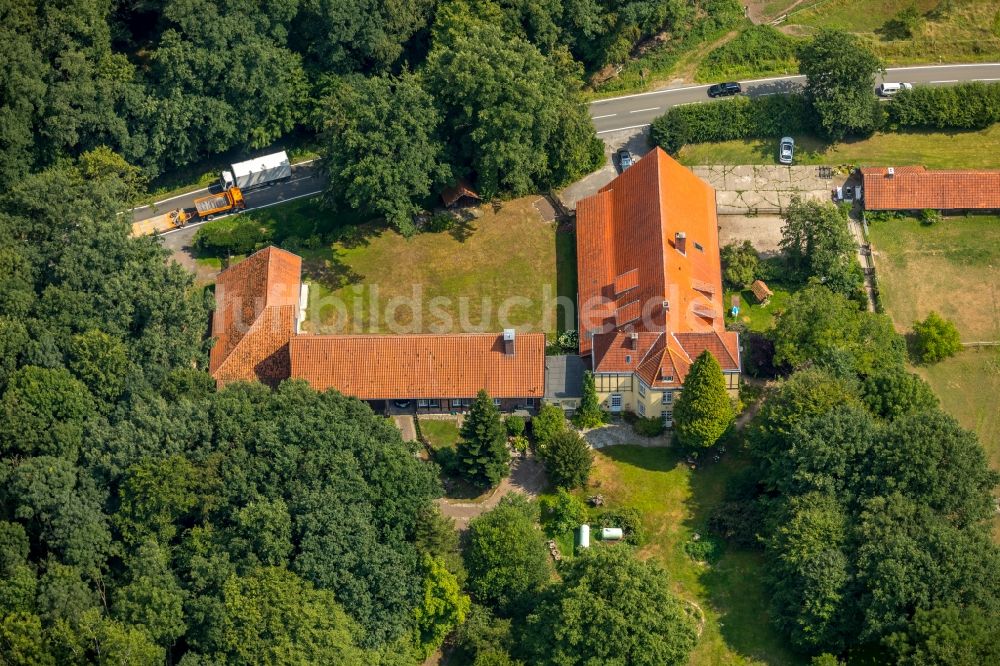 Everswinkel von oben - Gehöft eines Bauernhofes in Everswinkel im Bundesland Nordrhein-Westfalen, Deutschland