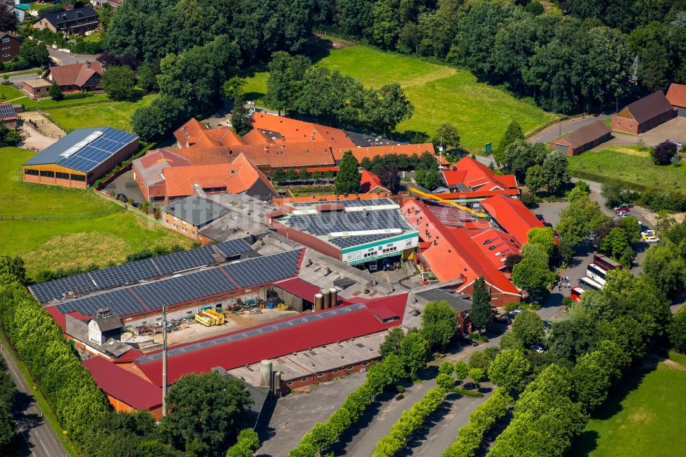 Luftaufnahme Haltern am See - Gehöft des Bauernhofes Prickings- Hof in Haltern am See im Bundesland Nordrhein-Westfalen