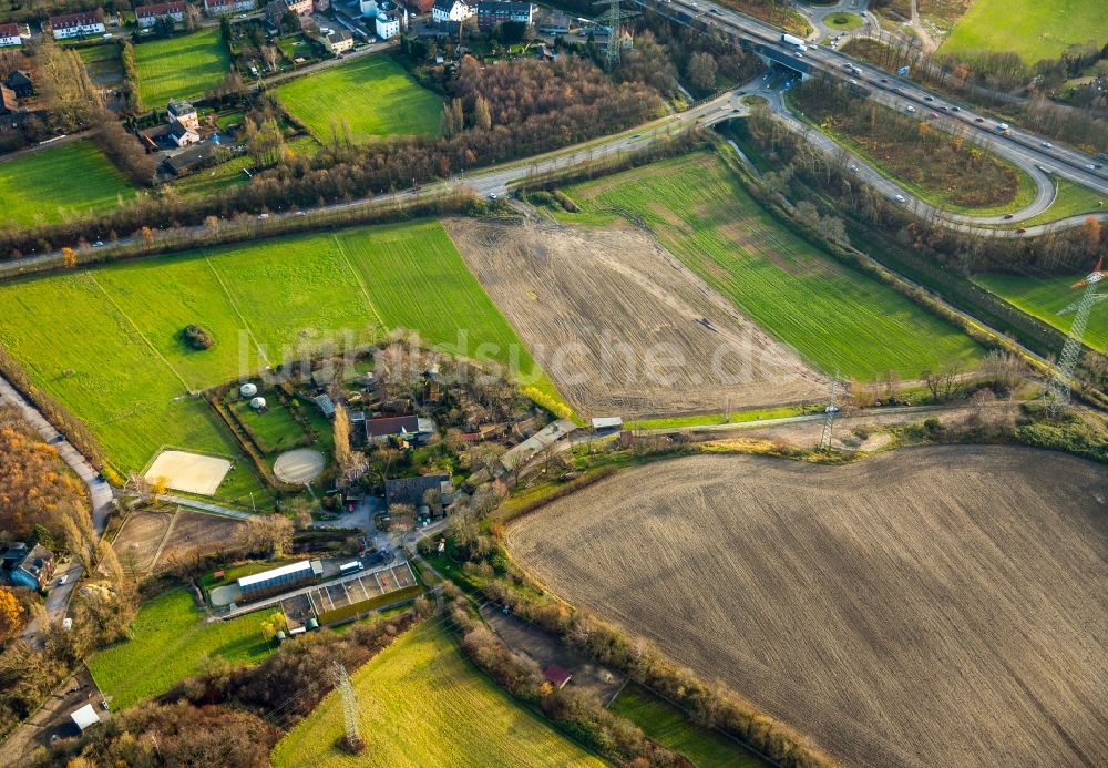 Luftbild Gelsenkirchen - Gehöft des Bauernhofes, Der Ziegenmichel in Gelsenkirchen im Bundesland Nordrhein-Westfalen