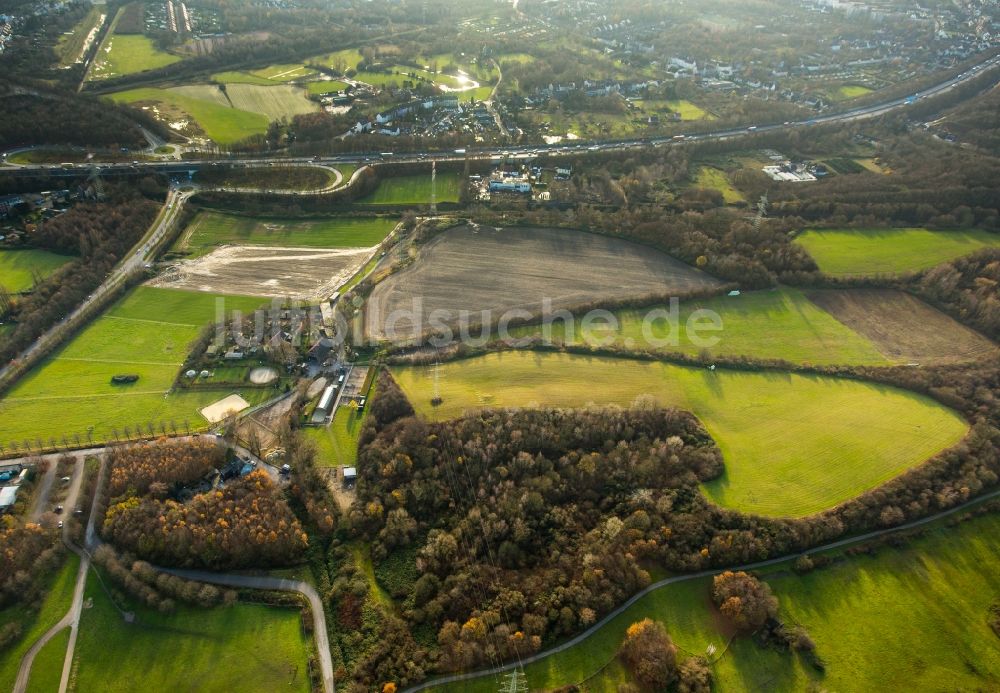 Gelsenkirchen aus der Vogelperspektive: Gehöft des Bauernhofes, Der Ziegenmichel in Gelsenkirchen im Bundesland Nordrhein-Westfalen