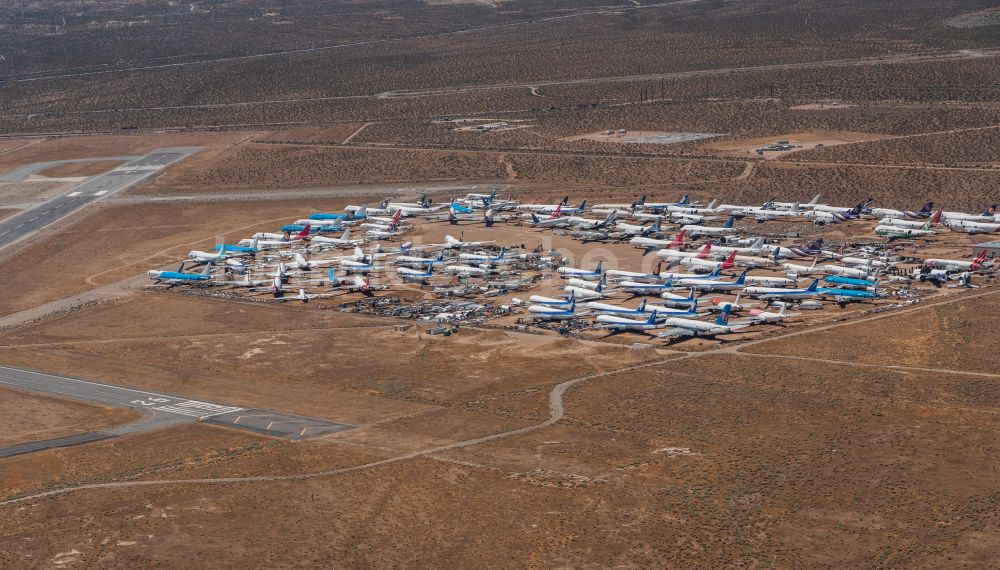 Luftbild Mojave - Gelande des Flughafen Mojave Air & Space Port in Mojave in Kalifornien, USA