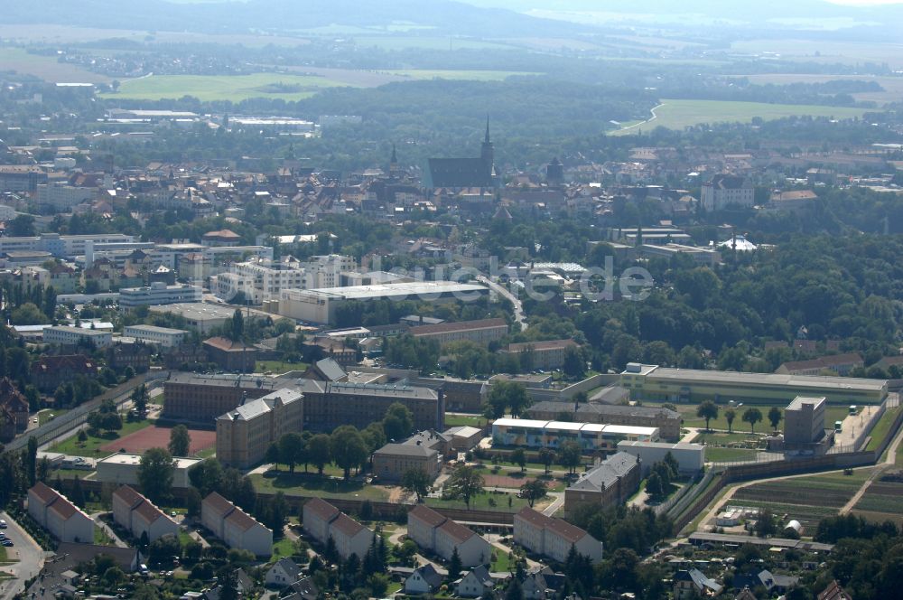 Luftbild Bautzen - Gelande der Justizvollzugsanstalt JVA in Bautzen im Bundesland Sachsen, Deutschland