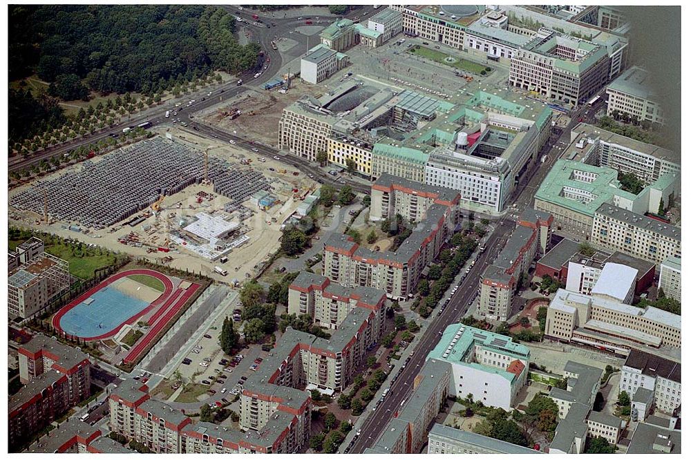 Berlin aus der Vogelperspektive: Gelände der alten Reichkanzelei an der Wilhelmstraße in Berlin - Mitte