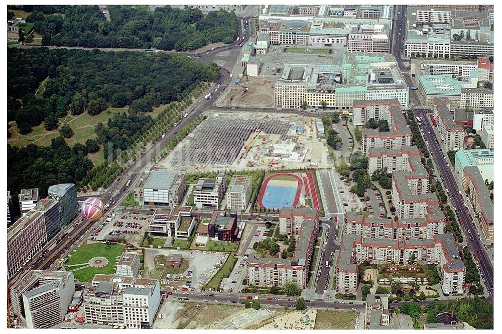 Berlin von oben - Gelände der alten Reichkanzelei an der Wilhelmstraße in Berlin - Mitte