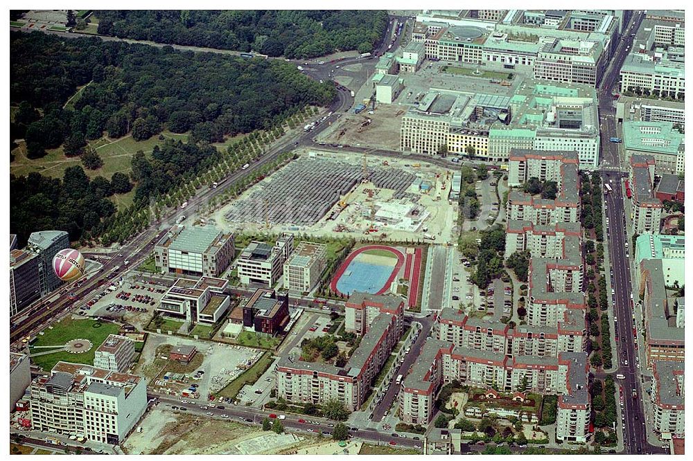 Berlin aus der Vogelperspektive: Gelände der alten Reichkanzelei an der Wilhelmstraße in Berlin - Mitte