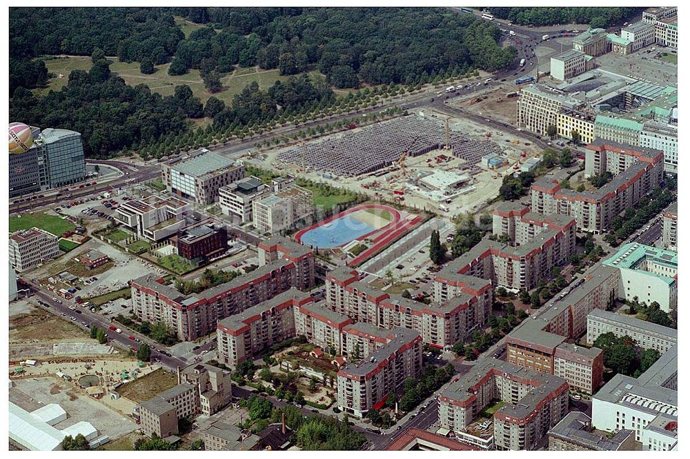 Berlin von oben - Gelände der alten Reichkanzelei an der Wilhelmstraße in Berlin - Mitte