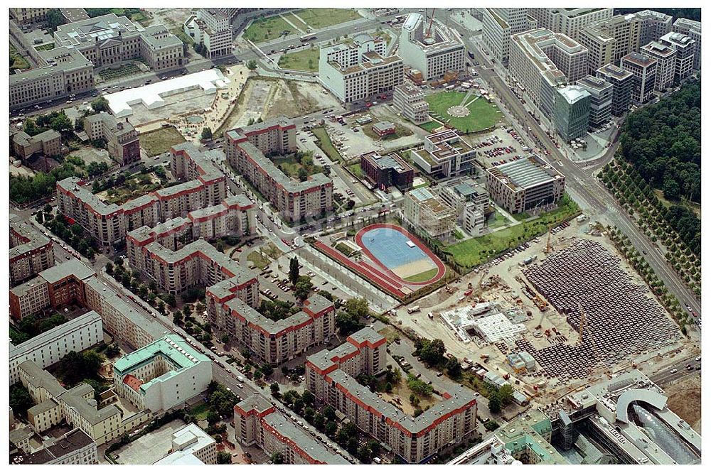 Berlin von oben - Gelände der alten Reichkanzelei an der Wilhelmstraße in Berlin - Mitte