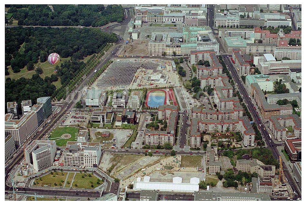 Berlin von oben - Gelände der alten Reichkanzelei an der Wilhelmstraße in Berlin - Mitte