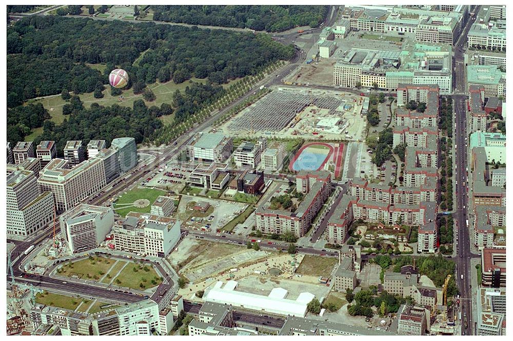 Berlin aus der Vogelperspektive: Gelände der alten Reichkanzelei an der Wilhelmstraße in Berlin - Mitte