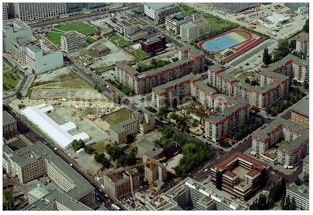 Berlin aus der Vogelperspektive: Gelände der alten Reichkanzelei an der Wilhelmstraße in Berlin - Mitte