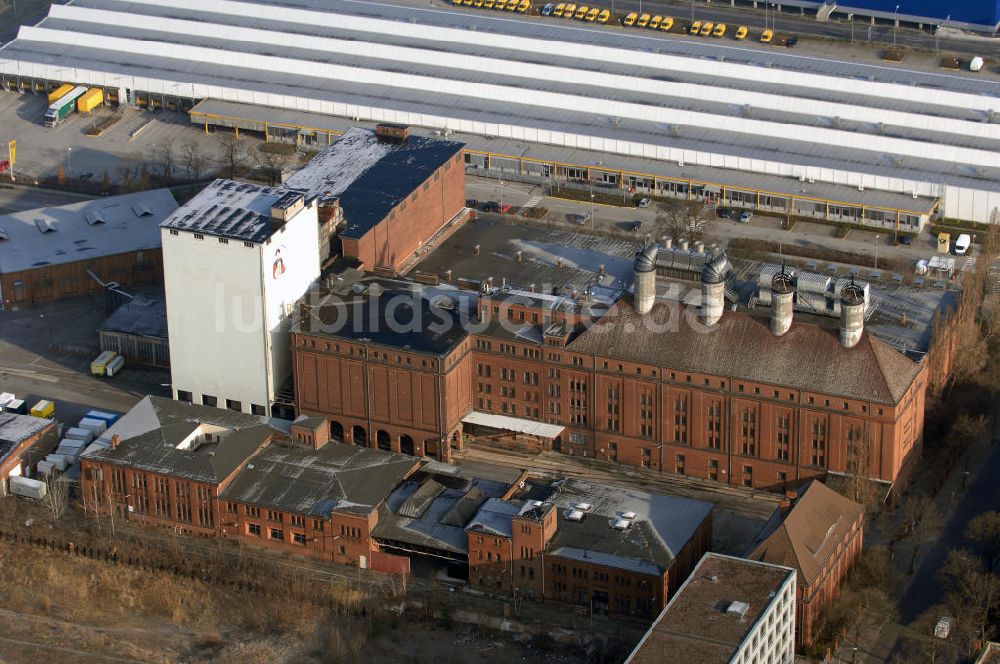 Luftbild Berlin - Gelände der alten Schultheiss- Brauerei an der Bessemerstrasse 84 in Berlin