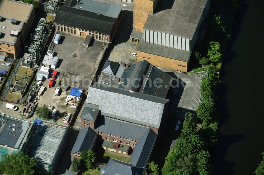 Luftaufnahme Berlin - Gelände des alten Umspannwerkes Steglitz an der Birkbuschstraße in Berlin