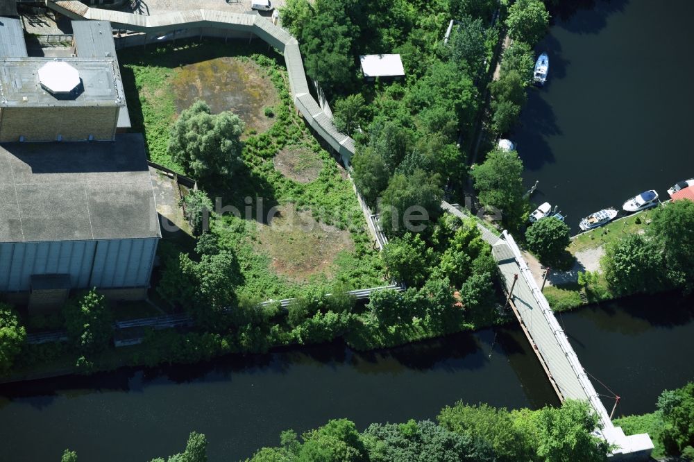 Luftbild Berlin - Gelände des alten Umspannwerkes Steglitz an der Birkbuschstraße in Berlin