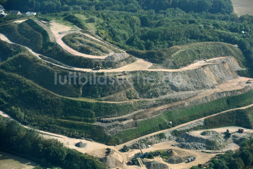 Luftaufnahme Emplede - Gelände der aufgeschütteten Mülldeponie in Emplede im Bundesland Niedersachsen