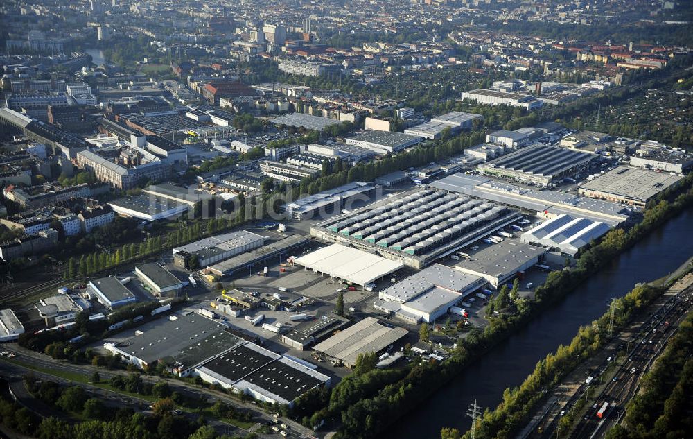 Luftaufnahme Berlin - Gelände des Berliner Großmarkt