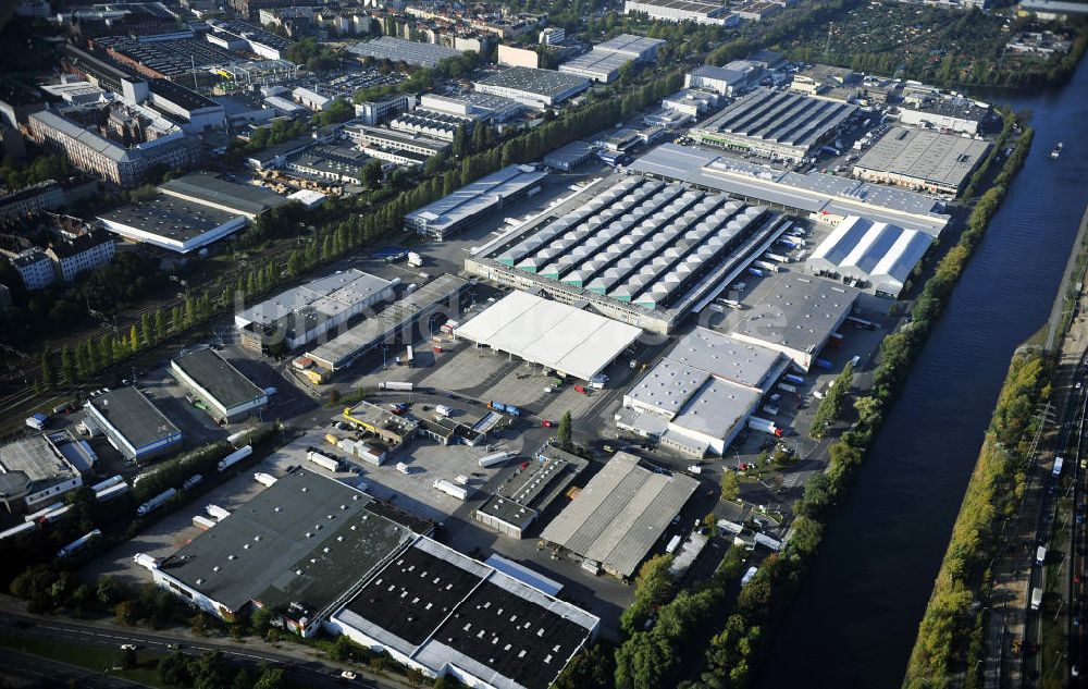 Luftbild Berlin - Gelände des Berliner Großmarkt