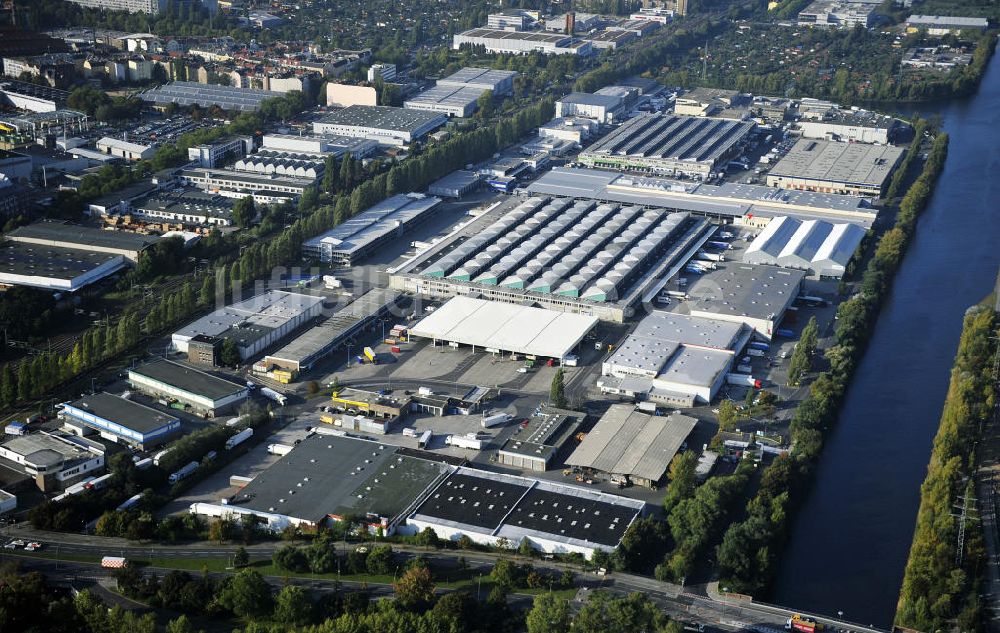 Luftbild Berlin - Gelände des Berliner Großmarkt