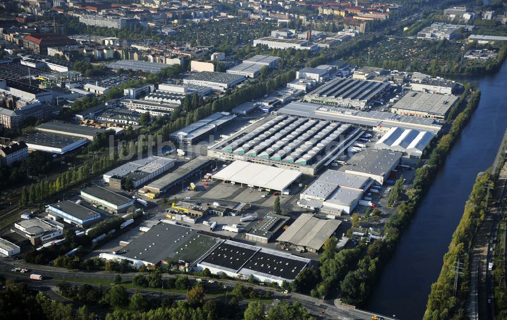 Luftbild Berlin - Gelände des Berliner Großmarkt