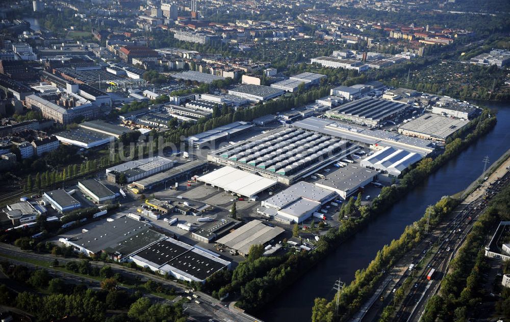 Luftaufnahme Berlin - Gelände des Berliner Großmarkt