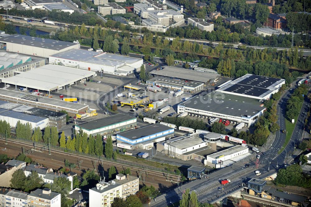 Luftbild Berlin - Gelände des Berliner Großmarkt